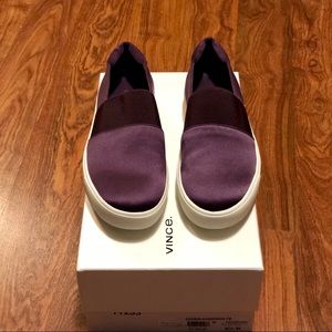 Vince Corbin Satin Slip On NWB $195